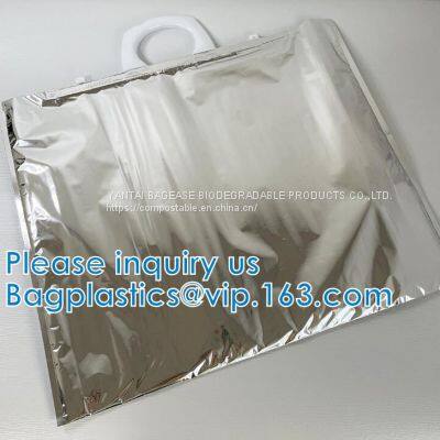FREEZABLE LUNCH BAG,INSULATION ALUMINIUM FOIL BAG,THERMAL THERMO COOLER TOTE BAG,BENTO PICNIC,FRESH photo-2