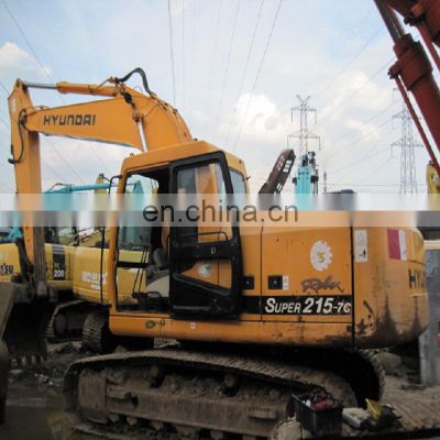 Good condition used hyundai excavator used hyundai 215  crawler excavator for sale