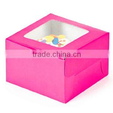 Custom paper box with clear window, paper gift box with clear pvc window in Guangdong