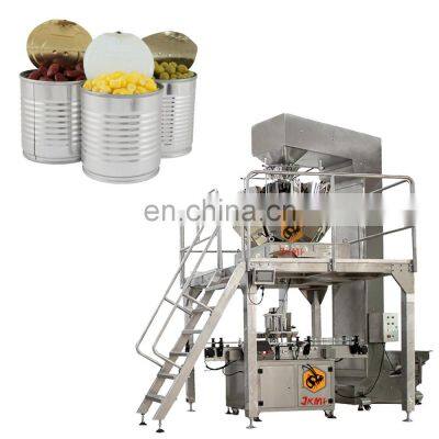 Automatic Weighing Canned food Packing Machine for Corn Peas Carrots Can Filling Machine