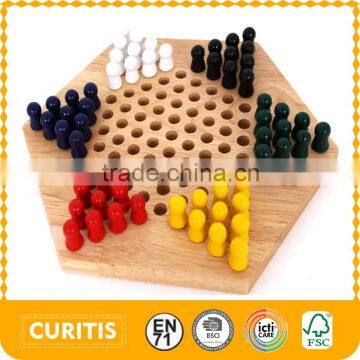 2015 Hot Promotional Items Wooden Musical Instruments Play Chess Game Now Wooden Hexagon Draughts Children's Early Education Toy