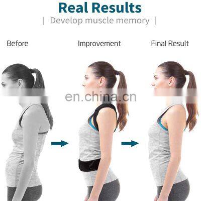 Neoprene Adjustable Back Support Brace Belt Shoulder Posture Corrector Back Shoulder Brace photo-4