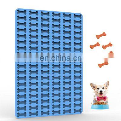 108 Cavity Puppy Dog Treat Biscuit Mold for Baking and Freezing,Mini Dog Bone Silicone Mold for Candy Chocolate Biscuit Ice Cube