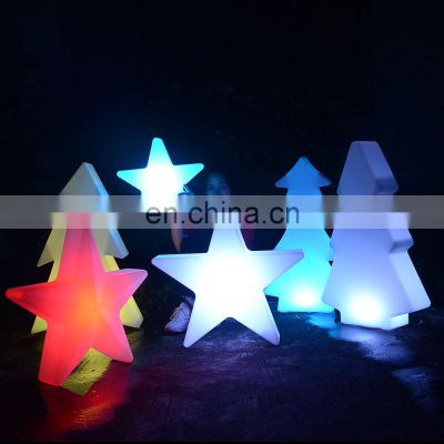 outdoor Christmas light tree /outdoor indoor waterproof led Christmas lights tree top led star outside ceiling light tree garden