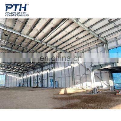PTH Multistory Prefab Steel Structure Warehouse With Office Building Long Span Structure photo-4