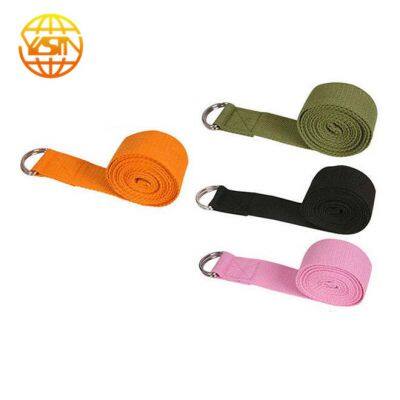 Eco Friendly Metal D-Ring Best Adjustable Exercise yoga straps for gym