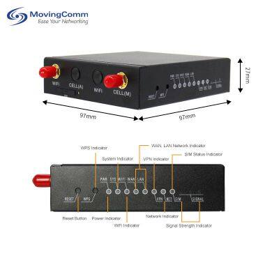 MT7628 Industry Wireless Sim Card Routers 150Mbps Cat4 4G LTE CPE 2.4Ghz Wifi 1 Wan 1 Lan 2Port Mini 3G 4G Industrial M2M Router photo-3