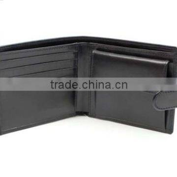 Top quality luxury soft leather coin purses / folding calf leather wallets for men