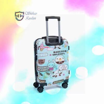 Wholesale Customized ABS PC Hard Shell 20/24/28 Inch Printed Luggage Luxury Design Travel Bags Suitcase Set 3PCS photo-2