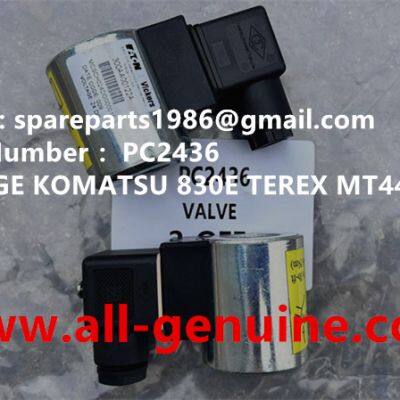 PC2436 VALVE GE MT4400AC MT3600 KOMATSU 8830E 930E TEREX BELAZ 75131 MINING DUMP TRUCK HAULER