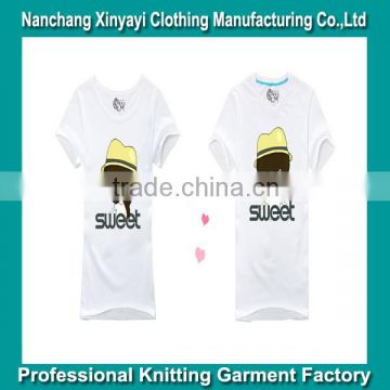 2015 OEM Cute Couple Shirt Design / Dri Fit Shirts Wholesale / Chinese Clothing Manufacturers