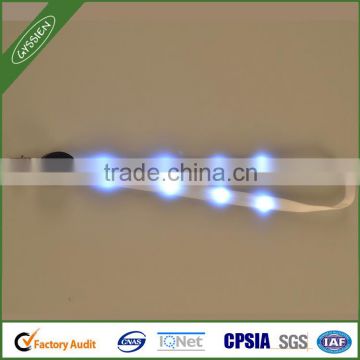 China market factory 2cm wide id card LED lanyard