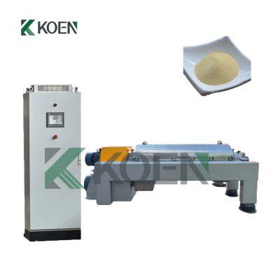 Горизонтальный шнековый декантатор-центрифуга для обезвоживания изолированного соевого белка