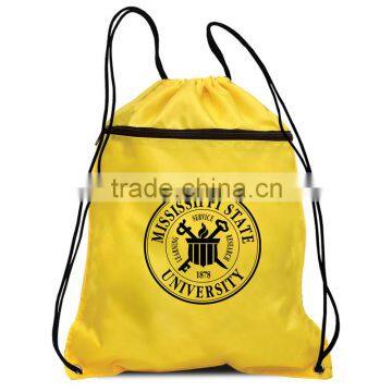 Wholesale Custom LOGO Printed Polyester Nylon Drawstring College Backpack