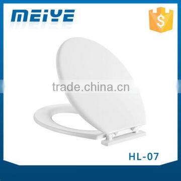 HL-07 MEIYE PP 420*360*62mm Round Soft-closing Toilet Seat Cover Ramp Down Toilet Lid