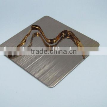 Color Brushed Stainless Steel Decorative Panel