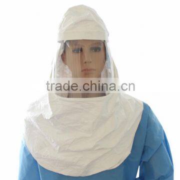 Tyvek materil respiratory protection surgeon white respirator hood