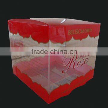 customized design clear square plastic box