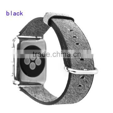 Factory Nylon Style Leather Watch Bands Loop For Apple Watch Strap Band Strap 42 38 mm photo-6