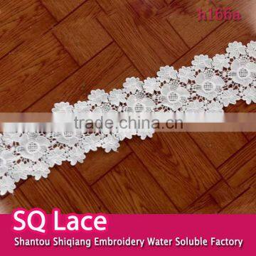 embroidery lace fabric water soluble milk silk flower lace for making dress