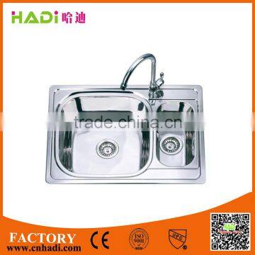 European standard top quality kitchen sink 690x500mm hot sale stainless steel sink HD6950A