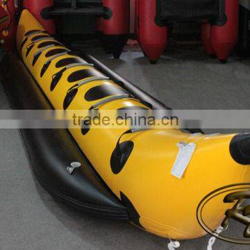 single tube surfing inflatable banana boat water sled for 8 persons