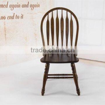 RCH-5006-2 Solid Wood Dining Chair Peacock Chair Brown Windsor Chair photo-2