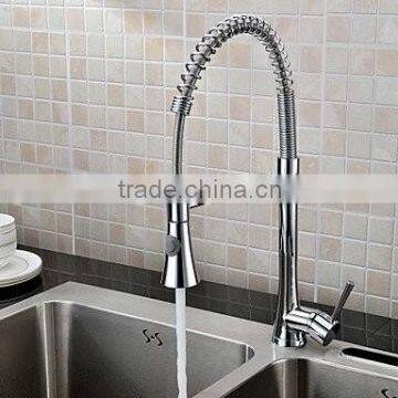 Brass Single Handle Flyway Kitchen Faucet Chrome Plated