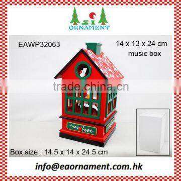 Wooden Ornament of Wooden Christmas Music Box photo-2
