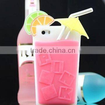 Fashion Cute Silicone Cup Cases For iPhone 4S 4 Cases