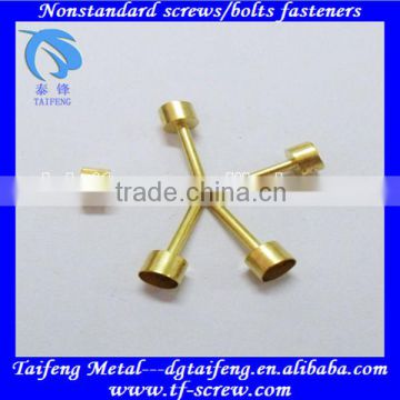 cup head solid brass pin