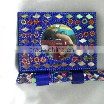 fancy handmade pocket diary/ wholesale indian traditional handmade embossed journal/ notebook with beautifully decorated pen