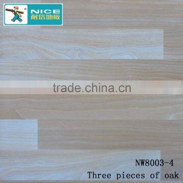 NWseries Three pieces of oak Parquet wood flooring HDF core Parquet Flooring