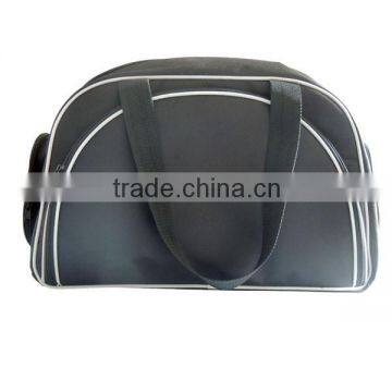 large capacity black 600D picnic cooler duffel bag