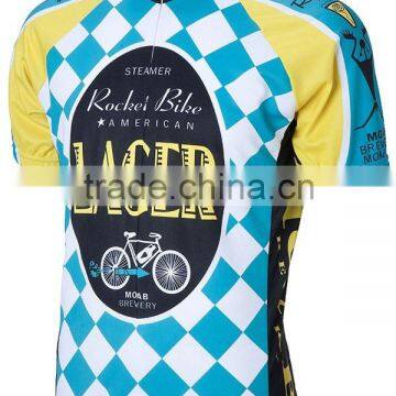 80% polyester 20% spandex men cycling shirt/hot sale high quality blank cycling jerseys