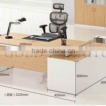 Modern Clear Oak Office Executive Table for Boss,CEO,Manager(SZ-OD355)