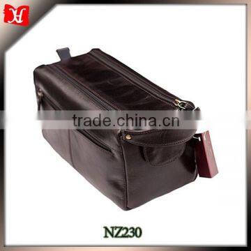 Wholesale Price Men Wash Leather Bag for Traveling make up bag for men cosmetic bag