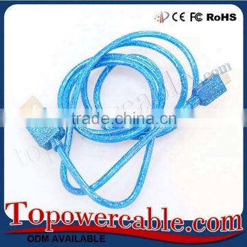 Factory Price Premium Shiny Candy Colored USB 2.0 to USB 2.0 Cable