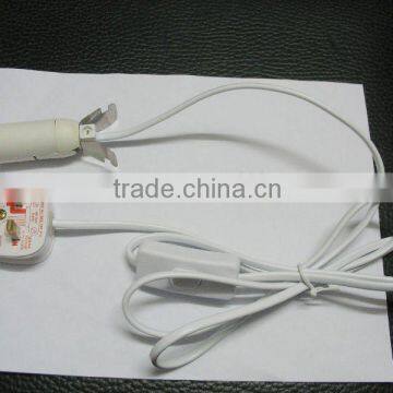 Salt lamp power cord of UK standard