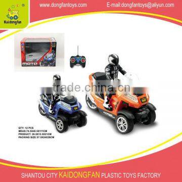 Hot selling toys. 1:10 third wheel RC motorcycle with figure