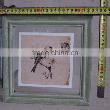 Import Bird Rustic Picture Frame Painted photo-3