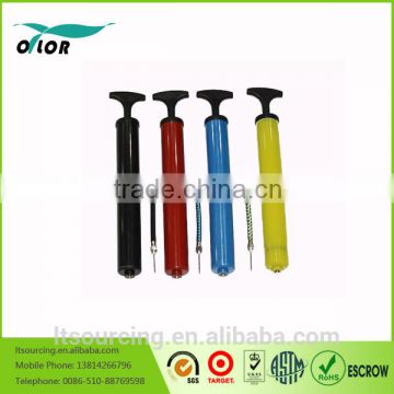 Colorful plastic materials promotional items balls pumps