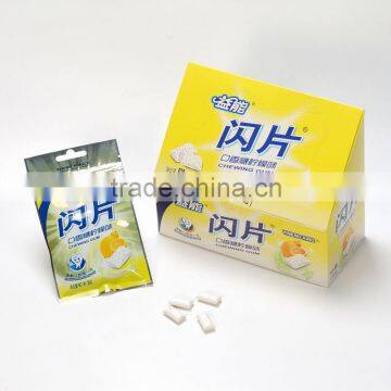 100% ice cool lemon chewing gum