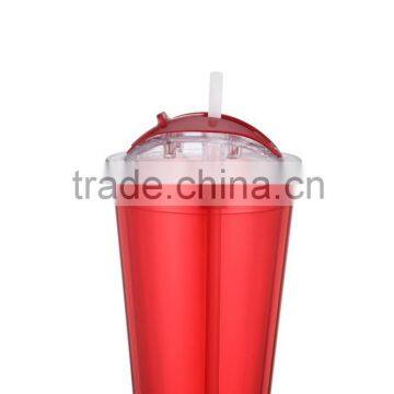 double wall plastic tumblers with straw 16oz private label best selling products in america