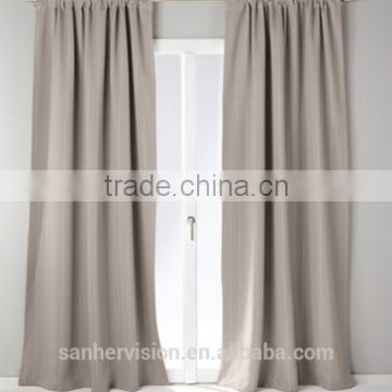 100% Polyester Elegant Solid Color Curtain Design