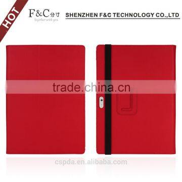 Colorful pu Leather Stand Flip Cover for Microsoft Surface Pro 4 With Elastic Band Design photo-2