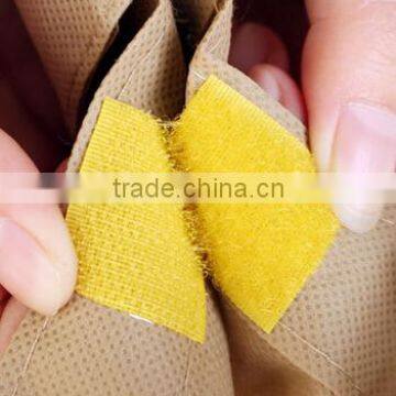 any shape yellow adhesive magic tape hook & loop for paste products