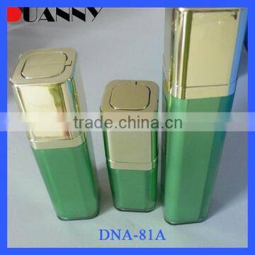 ACRYLIC PLASTIC ROTARY SQUARE AIRLESS PUMP BOTTLE,PLASTIC COSMETIC AIRLESS BOTTLE,SQUARE AIRLESS PUMP BOTTLE