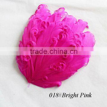 Fashion goose feather pad in bright pink