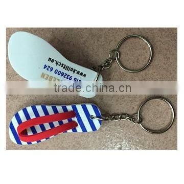 Lovely fancy keychains made in women's flip-flop style